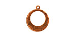 Stampt Antique Copper (plated) Sunburst Gypsy Hoop Charm 16x21mm