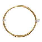 German Style Wire Non Tarnish Brass Weave Pattern Round 20 gauge, 2 meters