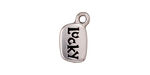 TierraCast Antique Silver (plated) Lucky Charm w/ Glue In 10x17mm