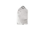 Rustic Charms Sterling Silver Blank Tag Blank 21x12mm
