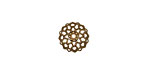 Antique Brass (plated) Beaded Filigree Bead Cap 4x11mm