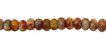 Crazy Lace Agate (red) Rondelle 6mm