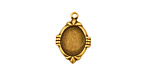 Stampt Antique Brass Deco Oval Setting 8x10mm
