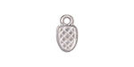 TierraCast Rhodium (plated) Glue Pad Bail 8x14mm