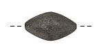 Gunmetal Brushed Diamond 26x15mm