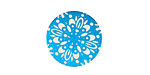 Lillypilly Turquoise Kaleidoscope Anodized Aluminum Disc 19mm, 24 gauge