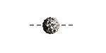 Jet/Crystal Ombre Pave Round 8mm (1.5mm hole)