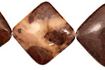 Red Conglomerate Jasper Diamond 30mm