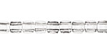 Czech Glass Crystal (with Silver Lining) 2-Hole Tile 6mm
