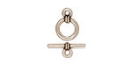 TierraCast Antique Silver (plated) Wrapped Toggle Clasp 12x8mm, 14mm Bar