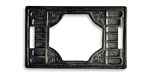 Vintaj Arte Metal Knotched Frame Ribbon Slide 34x21mm