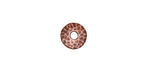 TierraCast Antique Copper (plated) Large Hole Hammered Bead Cap 2x9mm