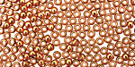 TOHO Gold Lustered Transparent Pink Round 8/0 Seed Bead