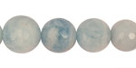 Aquamarine Faceted Round Graduated 7-16mm