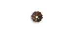 Vintaj Natural Brass Pinwheel Bead Cap 3x8mm