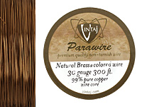 Vintaj Natural Brass Parawire 30 gauge, 300 feet