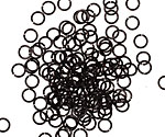 Artistic Wire Black Chain Maille Jump Ring 4.37mm, 20 gauge