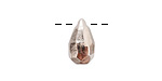 Nunn Design Sterling Silver (plated) Faceted Drop 8x14mm