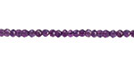 Amethyst Faceted Rondelle 3-4mm