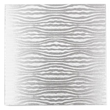 Lillypilly Silver Zebra Anodized Aluminum Sheet 3"x3", 22 gauge