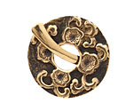 Saki Bronze Sakura Toggle Clasp 33mm, 31mm bar