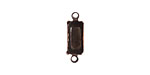 Nunn Design Antique Gold (plated) Rectangle Prong Setting 16x6mm