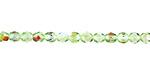 Czech Fire Polished Glass Peridot AB Round 4mm