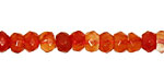 Carnelian (natural-orange) Faceted Rondelle 4-4.5mm