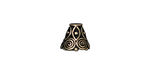 TierraCast Antique Brass (plated) Spiral Cone 8x9mm