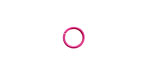 Hot Pink Enameled Copper Round Jump Ring 8mm, 18 gauge