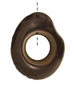 Tagua Nut Olive Open Slice 33-45x24-36mm