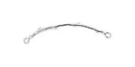 Nunn Design Sterling Silver (plated) Twig Connector 58x2mm