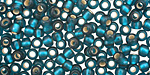 TOHO Teal (with Frosted Silver Lining) Round 6/0 Seed Bead
