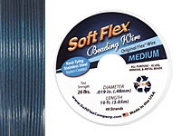 Soft Flex Dark Blue Lapis .019" (Medium) 49 Strand Wire 10ft.