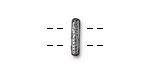 TierraCast Antique Pewter (plated) Distressed 2-Hole Bar 3x13mm