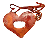Patricia Healey Copper Heart & Arrow Toggle 42x30mm, 37mm bar