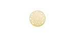 Lillypilly Gold Lace Anodized Aluminum Disc 11mm, 22 gauge