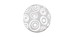 Lillypilly Silver Groovy Circles Anodized Aluminum Disc 19mm, 22 gauge