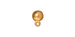 TierraCast Gold (plated) Dome Ear Post 8x11mm