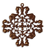 Vintaj Natural Brass Maltese Filigree 49x52mm