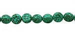 Chinese Turquoise Puff Coin 6mm