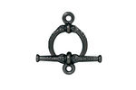 TierraCast Gunmetal Heirloom Toggle Clasp 20x15mm, 24mm bar