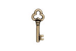 TierraCast Antique Brass (plated) Key Charm 8x22mm
