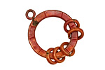 Patricia Healey Copper Loop w/ Rings Link 29x24mm