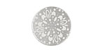 Lillypilly Silver Kaleidoscope Anodized Aluminum Disc 19mm, 22 gauge