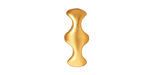 TierraCast Gold (plated) Hourglass 2-Hole Bar 8x19mm