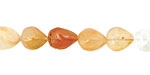 Mexican Fire Opal Flat Teardrop 8-9x7mm