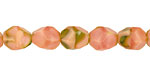 Czech Glass Spicy Tuna Faceted Nugget 10x8mm