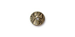 TierraCast Antique Brass (plated) Wavy Disk 2x10mm