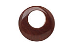 Tagua Nut Dark Brown Gypsy Hoop 25mm